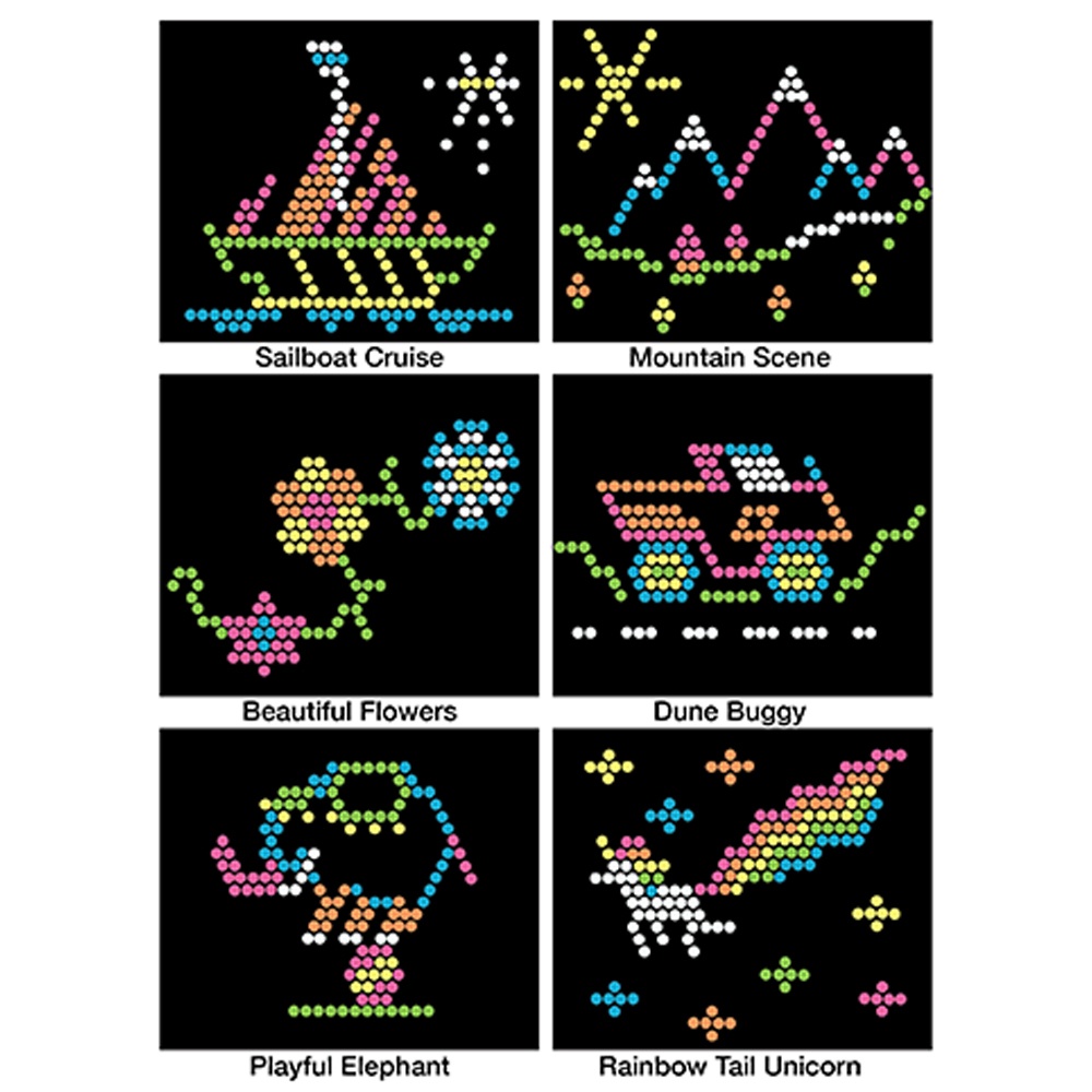 Lite Brite Ultimate Classic – With 6 Templates And 200 Colored Pegs - Lite Brite Printable Patterns Free