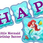 Little Mermaid Free Party Printables   Buscar Con Google | Lil   Free Printable Little Mermaid Birthday Banner