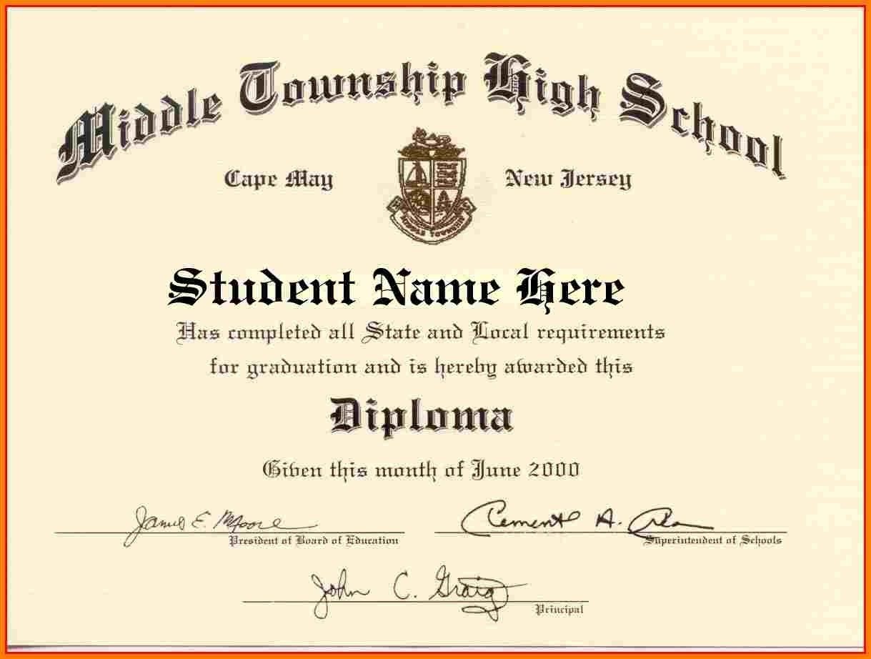 Looking For High School Diploma Template Word For Free? Here You Go - Free Printable High School Diploma Templates