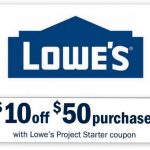 Lowes: $10 Off $50 Entire Purchase Printable Coupon | Common Sense   Lowes Coupon Printable Free