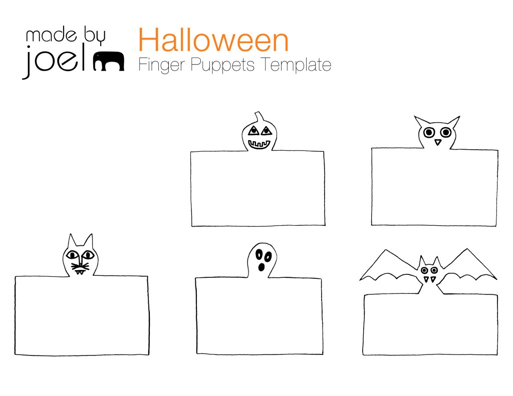 Madejoel » Diy Halloween Puppet Theater - Free Printable Finger Puppet Templates