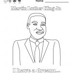 Martin Luther King Jr Coloring Pages | Martin Luther King Coloring   Free Printable Martin Luther King Jr Worksheets