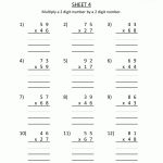 Math Worksheets Printable Multiplication 2 Digits2 Digits 4   Free Printable Multiplication Worksheets For 4Th Grade