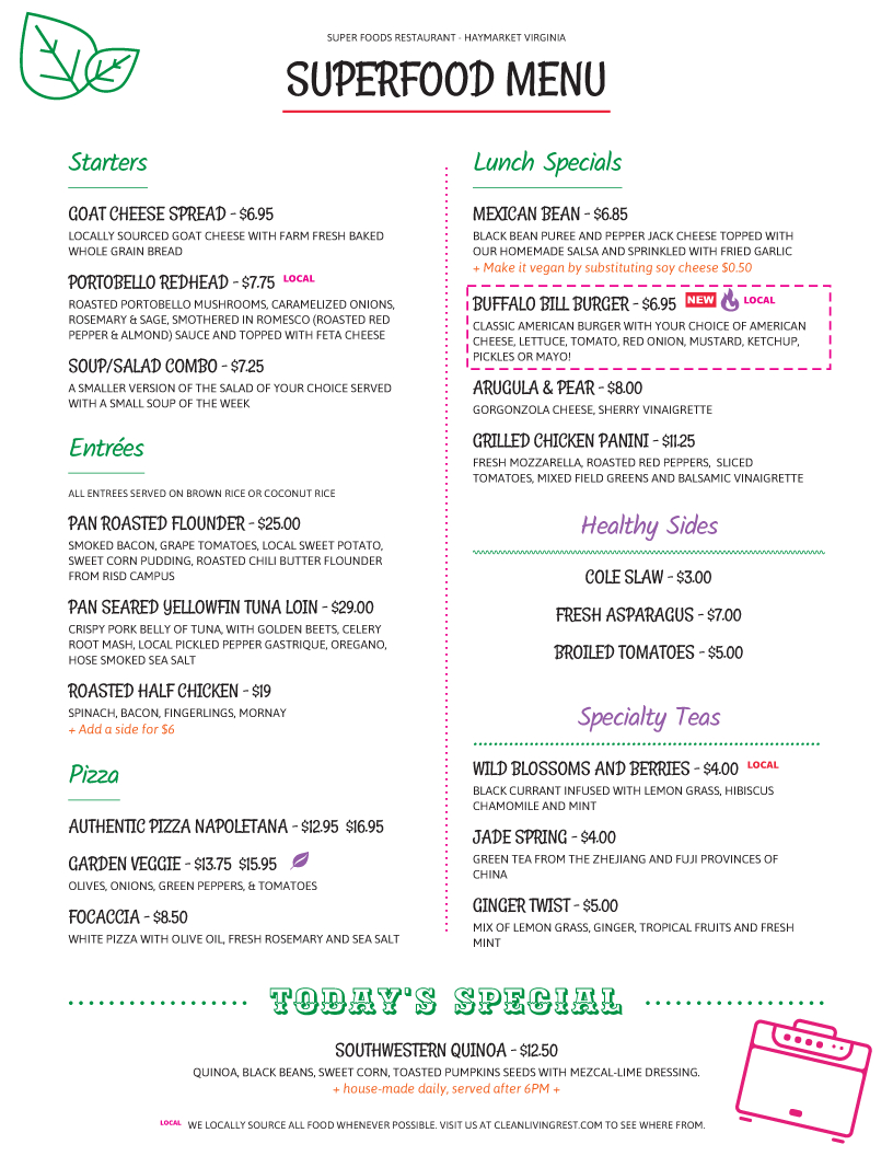 Menu Templates - Imenupro - Create A Menu Free Printable