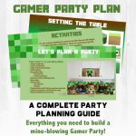 Minecraft Party Planning Guide And Checklist: Let's Build Your Party!   Free Printable Minecraft Thank You Notes