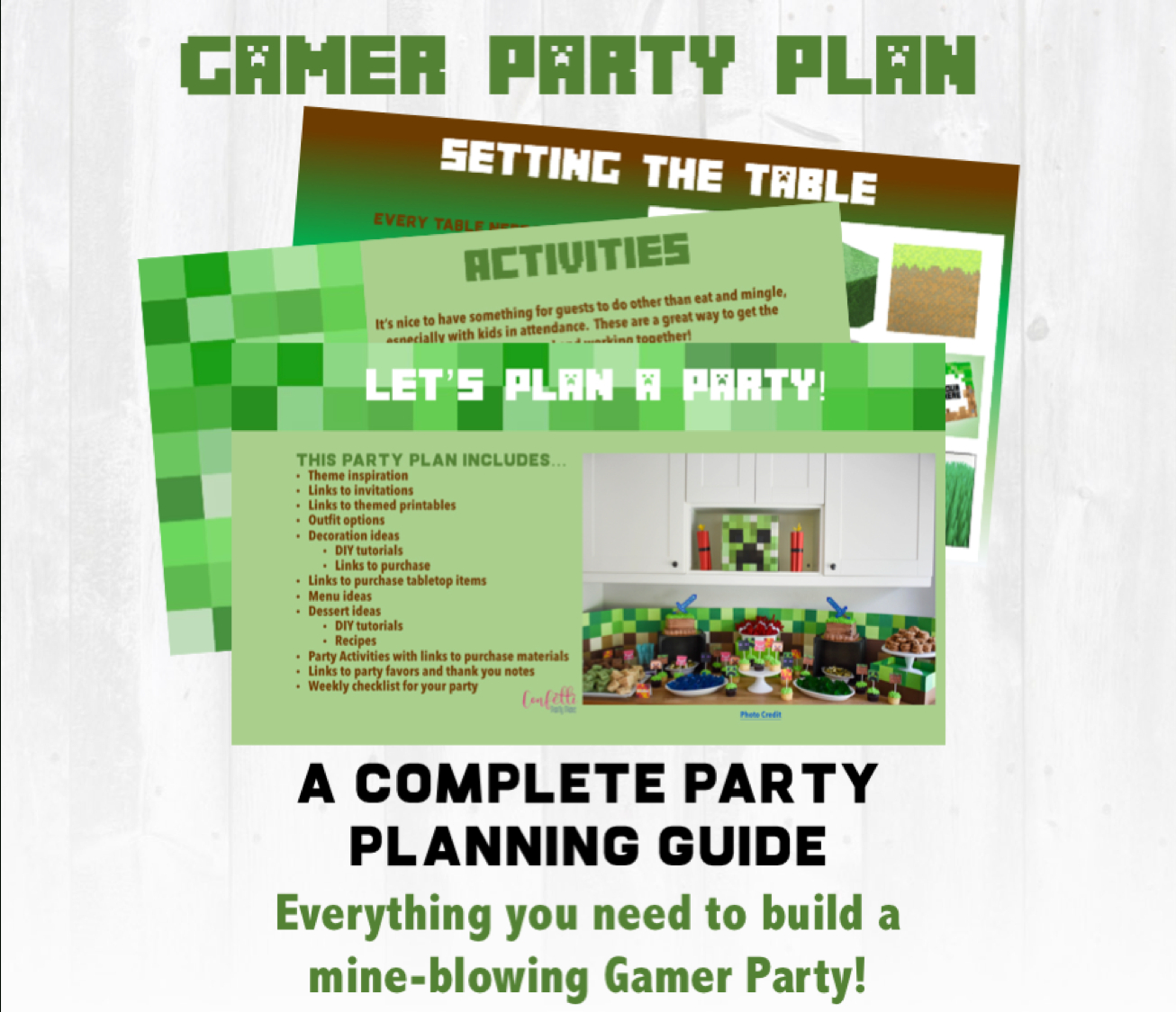 Minecraft Party Planning Guide And Checklist: Let&amp;#039;s Build Your Party! - Free Printable Minecraft Thank You Notes