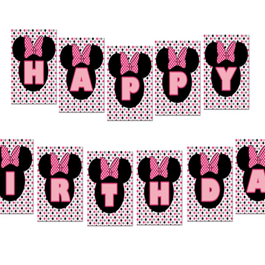 Minnie Mouse Birthday Pictures | Free Download Best Minnie Mouse - Free Printable Minnie Mouse Birthday Banner
