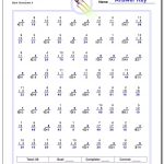Mixed Multiplication And Division   Free Printable Multiplication Worksheets For 4Th Grade