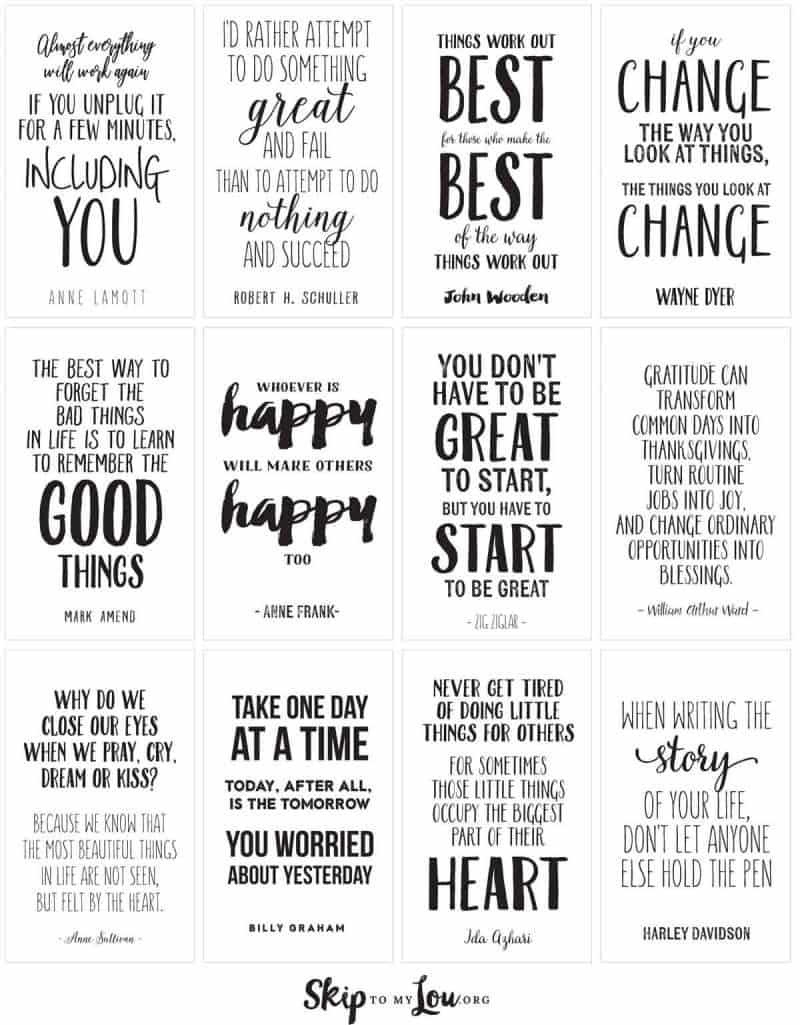 Motivational Quotes To Inspire And Encourage | Skip To My Lou - Free Printable Quote Stencils