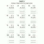 Multiplication Sheets 4Th Grade   Free Printable Multiplication Worksheets For 4Th Grade