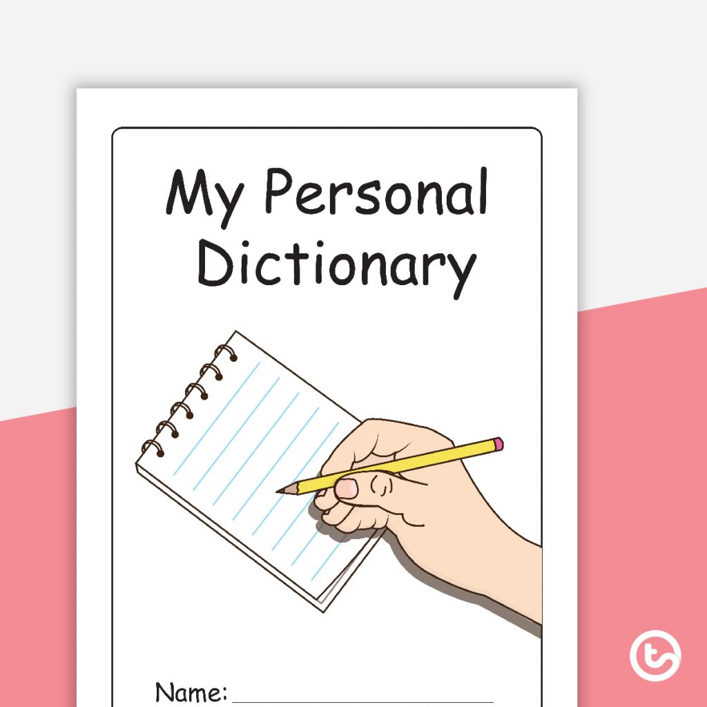 My Personal Dictionary Template - Color Teaching Resource | Teach - My