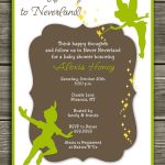 Neverland Baby Shower Invitation   Free Thank You Card Included   Free Printable Tinkerbell Baby Shower Invitations