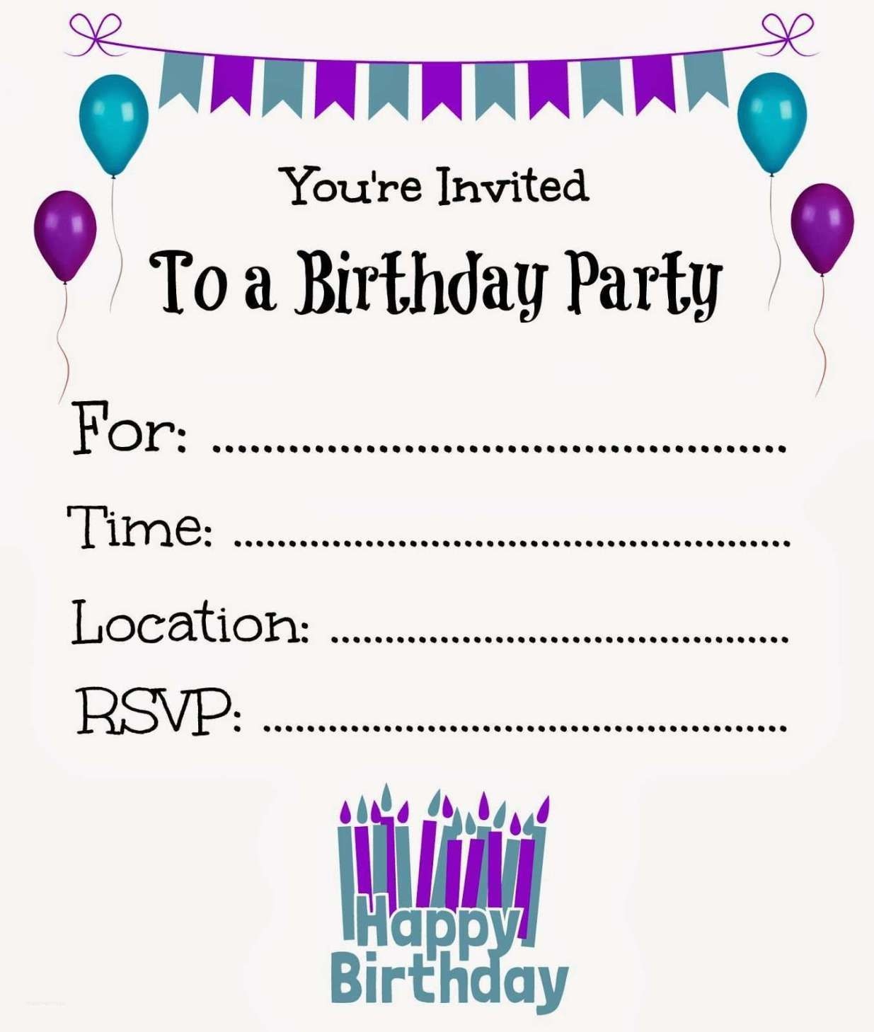 New Free Online Printable Birthday Party Invitations | Online - Birthday Party Invitations Online Free Printable