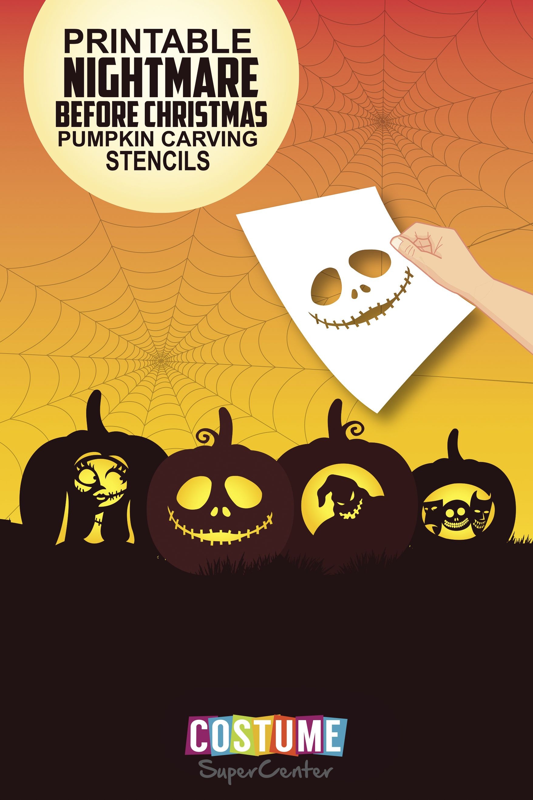 Free Printable Nightmare Before Christmas Pumpkin Stencils Free Printable