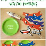 Ninja Turtle Paper Plate Banner With Free Printables | Party Ideas   Free Printable Ninja Turtle Birthday Banner