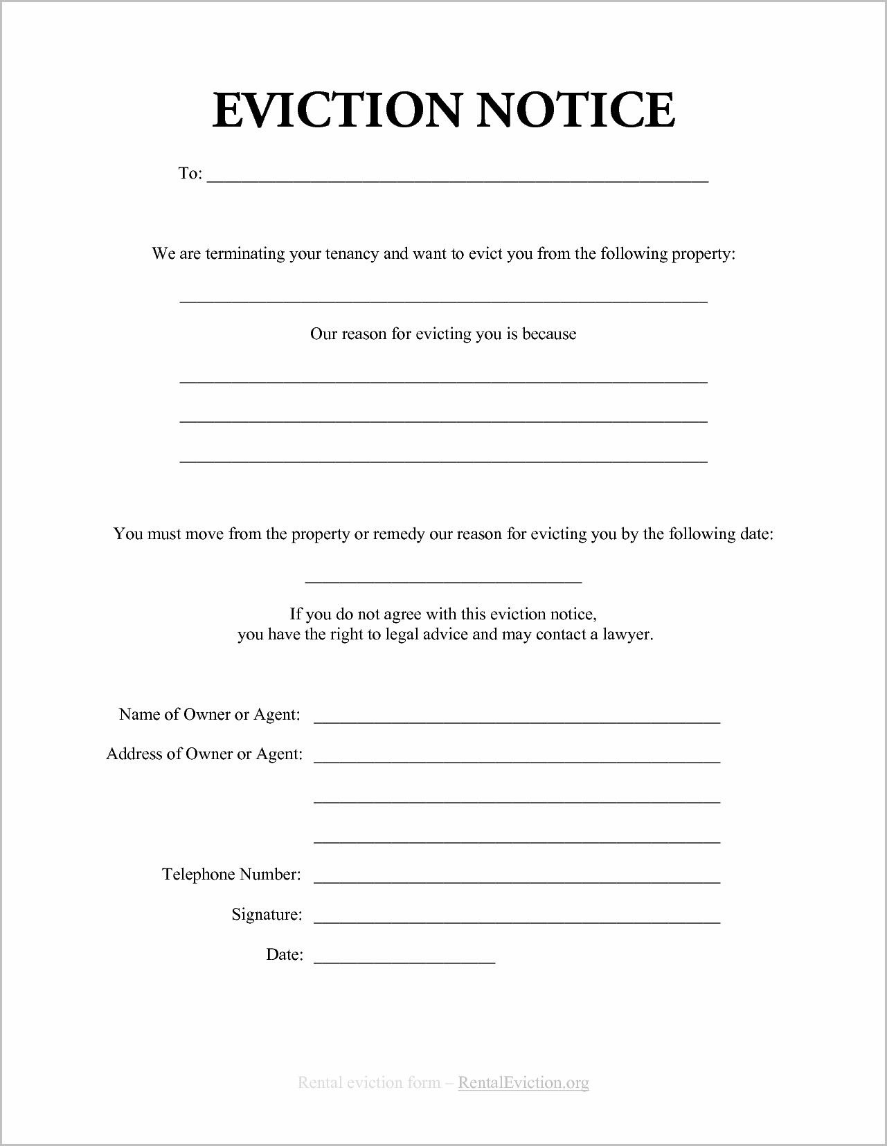 Notice Of Eviction Form Ontario | Forms | Eviction Notice, Resume - Free Printable Eviction Notice Ohio
