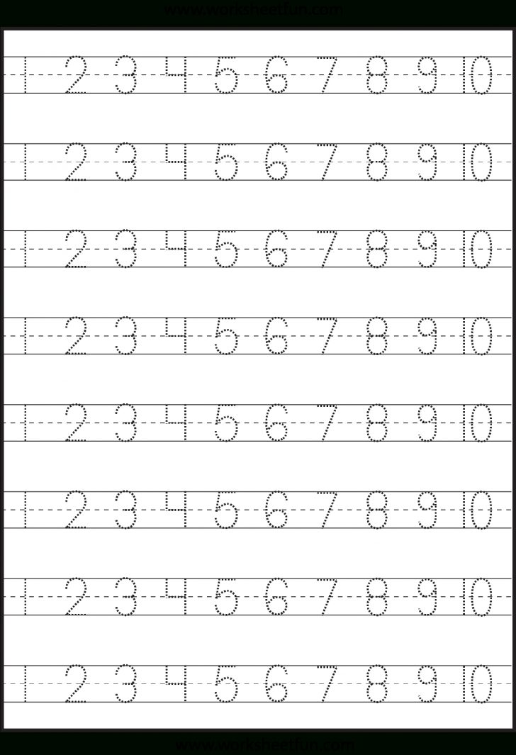 Number Tracing 1 10 Worksheet Free Printable Worksheets Free 