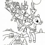 Online Rudolph And Other Reindeer Printables And Coloring Pages   Free Printable Christmas Cartoon Coloring Pages