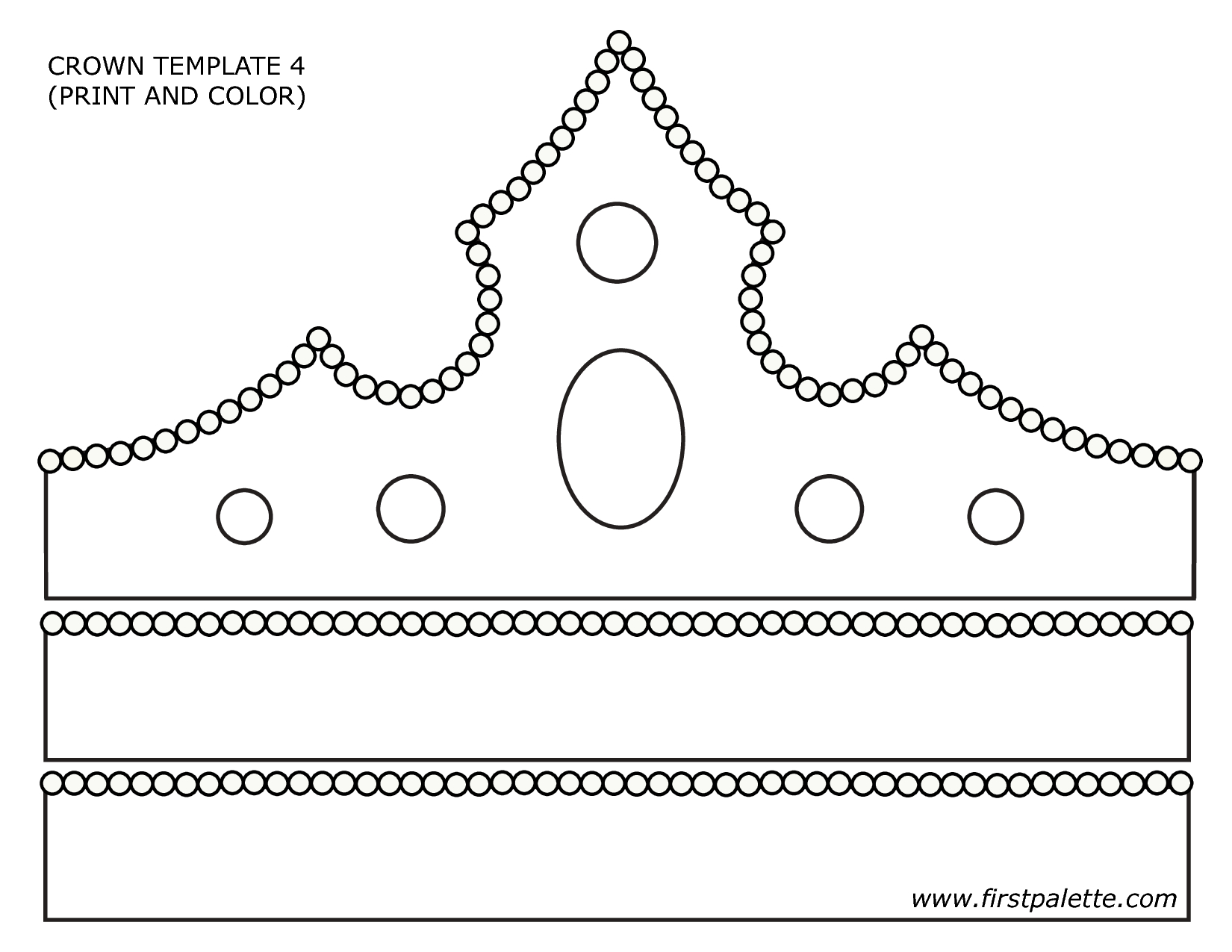 Paper Crown Template - Google Search | Primary | Crown Template - Free Printable King Crown Template