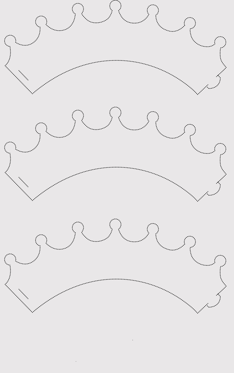 Paper Crown Templates For Prince, Princes (Print &amp;amp; Cut At Home) - Free Printable King Crown Template