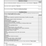 Personal Medical History Form Template | On My Park List | Medical   Free Printable Personal Medical History Forms