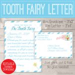 Personalized Tooth Fairy Letter Kit Boy Printable Download | Etsy   Tooth Fairy Stationery Free Printable