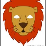 Pinbrenda S. On Bible Club | Lion Mask, Printable Halloween   Free Printable Lion Mask