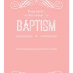 Pink Decorations   Free Printable Baptism & Christening Invitation   Free Printable Baptism Greeting Cards