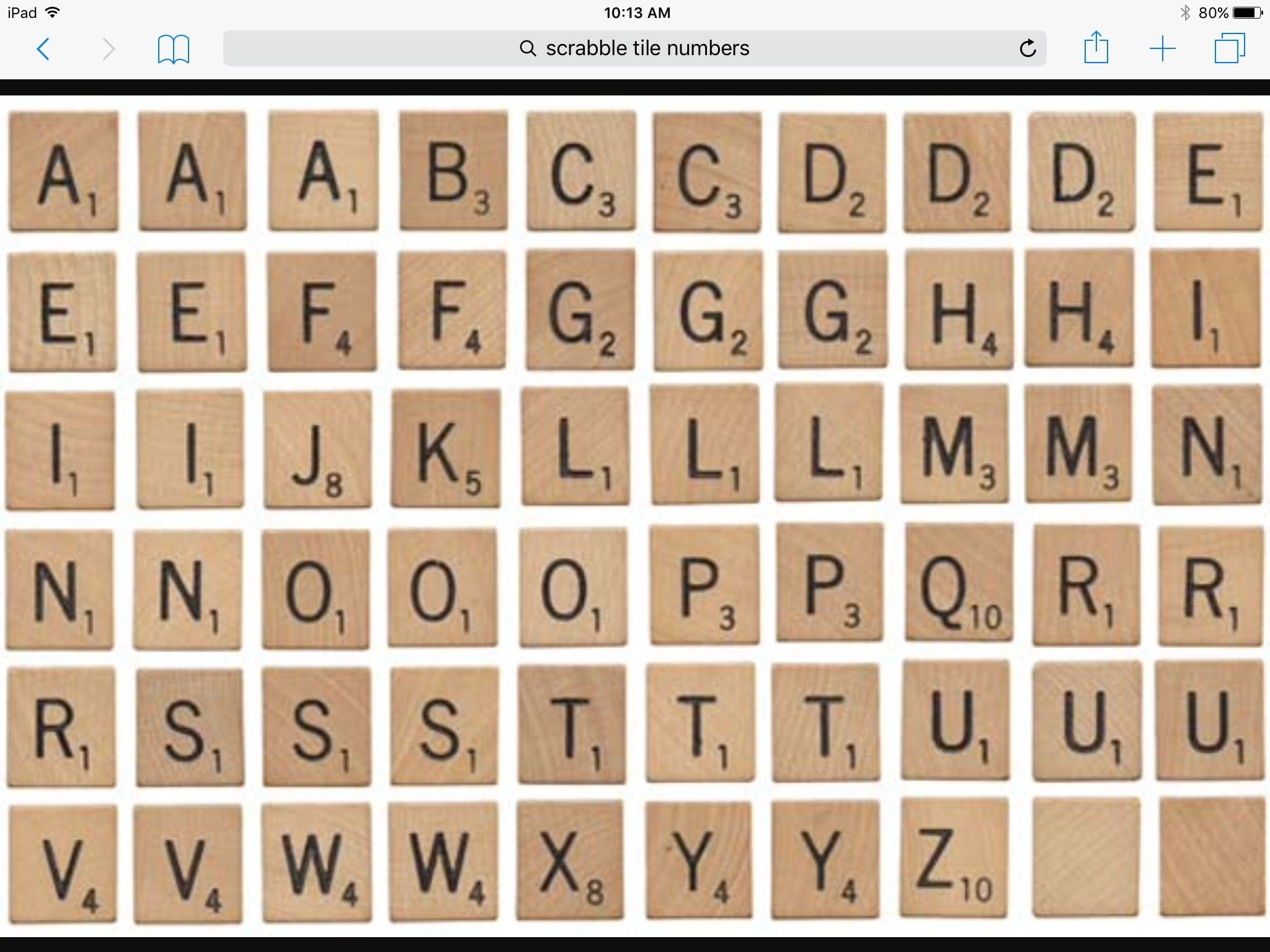 Official Distribution Chart For Scramble Scrabble Letters Part Of Free Printable Scrabble 