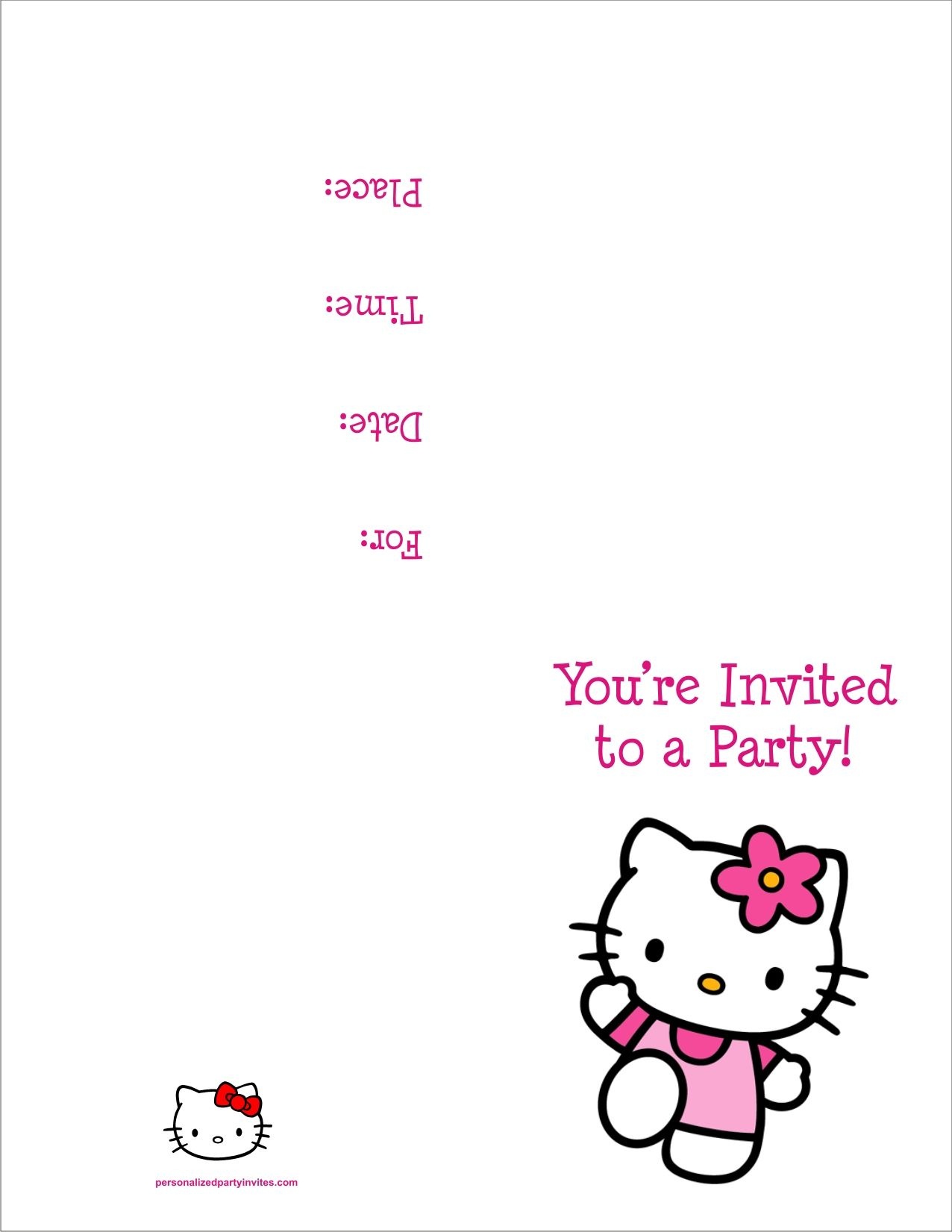 Pinrachel Benson On Hello Kitty Bday | Hello Kitty Birthday - Free Printable Hello Kitty Baby Shower Invitations