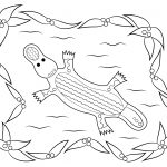 Platypus Aboriginal Art Coloring Page | Free Printable Coloring Pages   Free Printable Aboriginal Colouring Pages