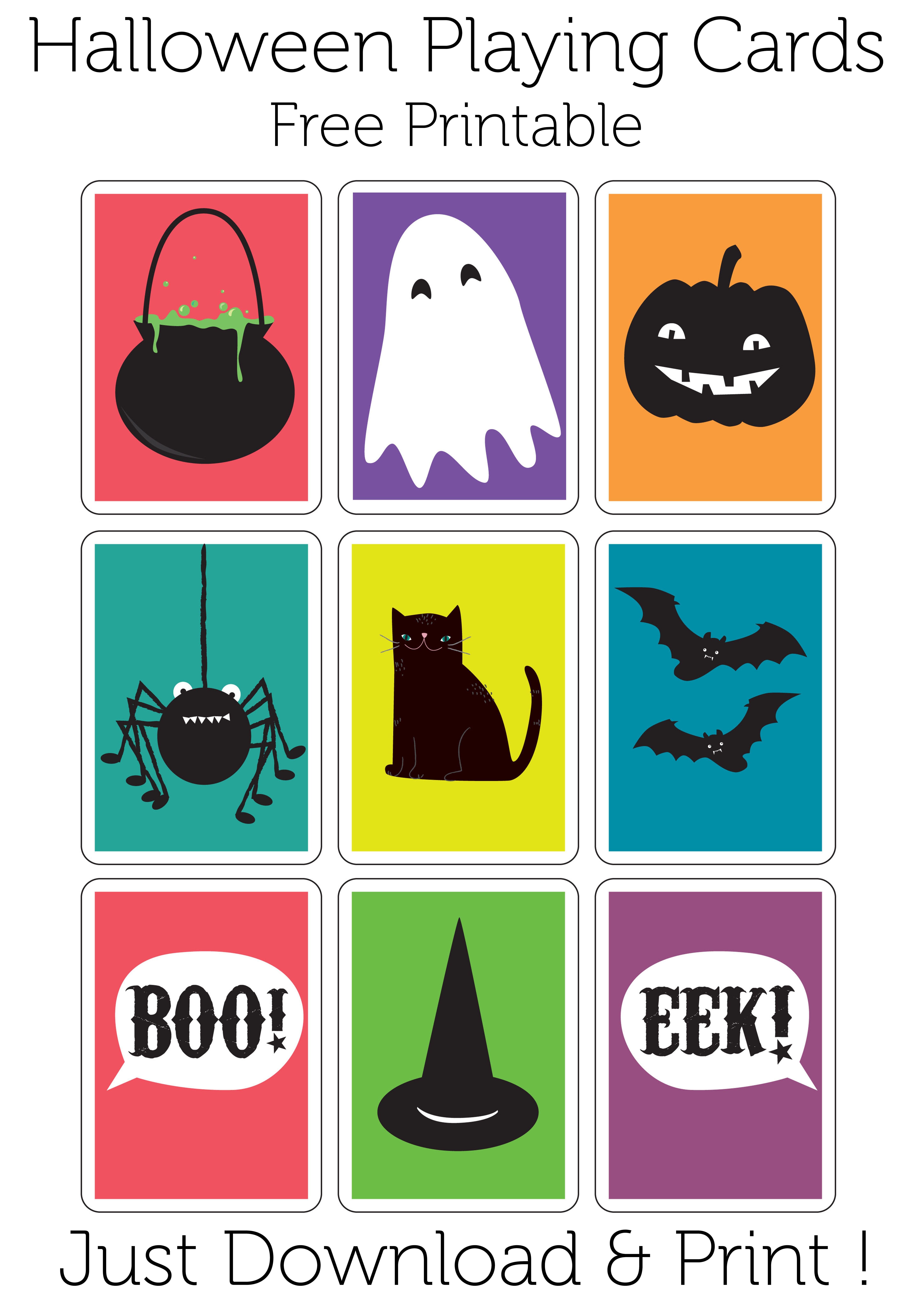 Play A Game Of Haunted Snap With These Halloween Playing Cards. Free - Free Printable Snap Cards