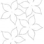 Poinsettia Paper Flower Template … | Paper Flowers | Paper…   5 Petal Flower Template Free Printable