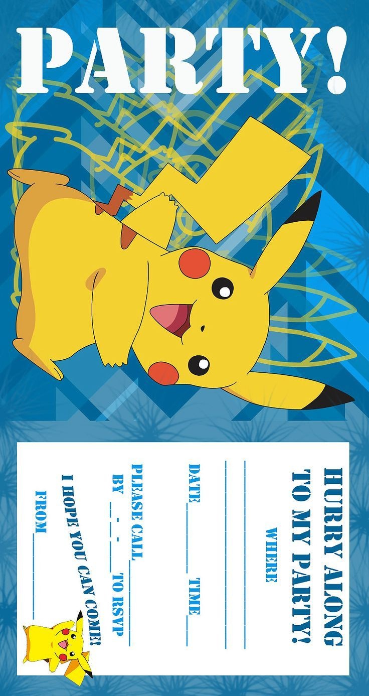 Pokemon Birthday Invitations Free Printable | Birthday Ideas In 2019 - Pokemon Invitations Printable Free