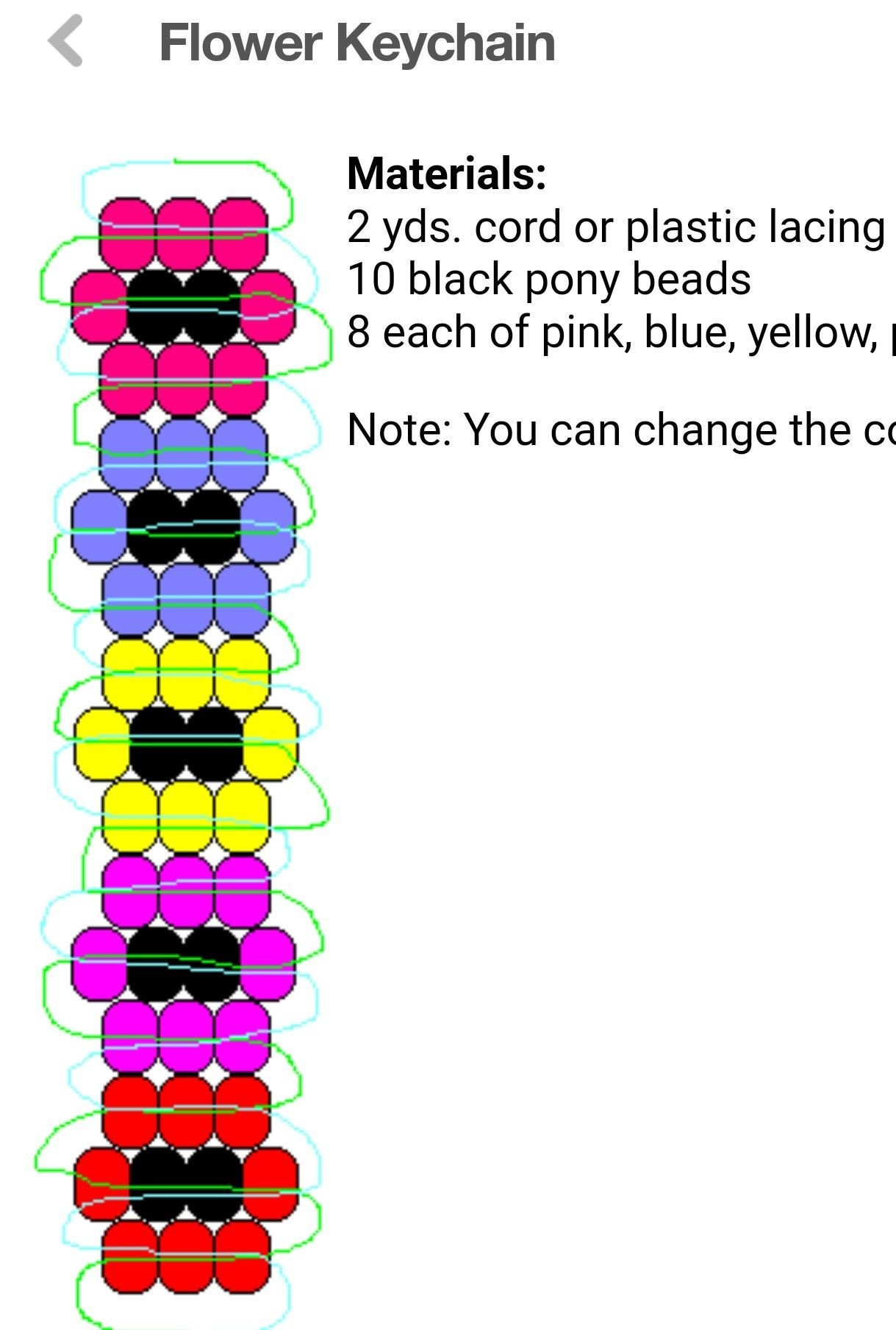 Pony Bead Patterns Free Printable Free Printable