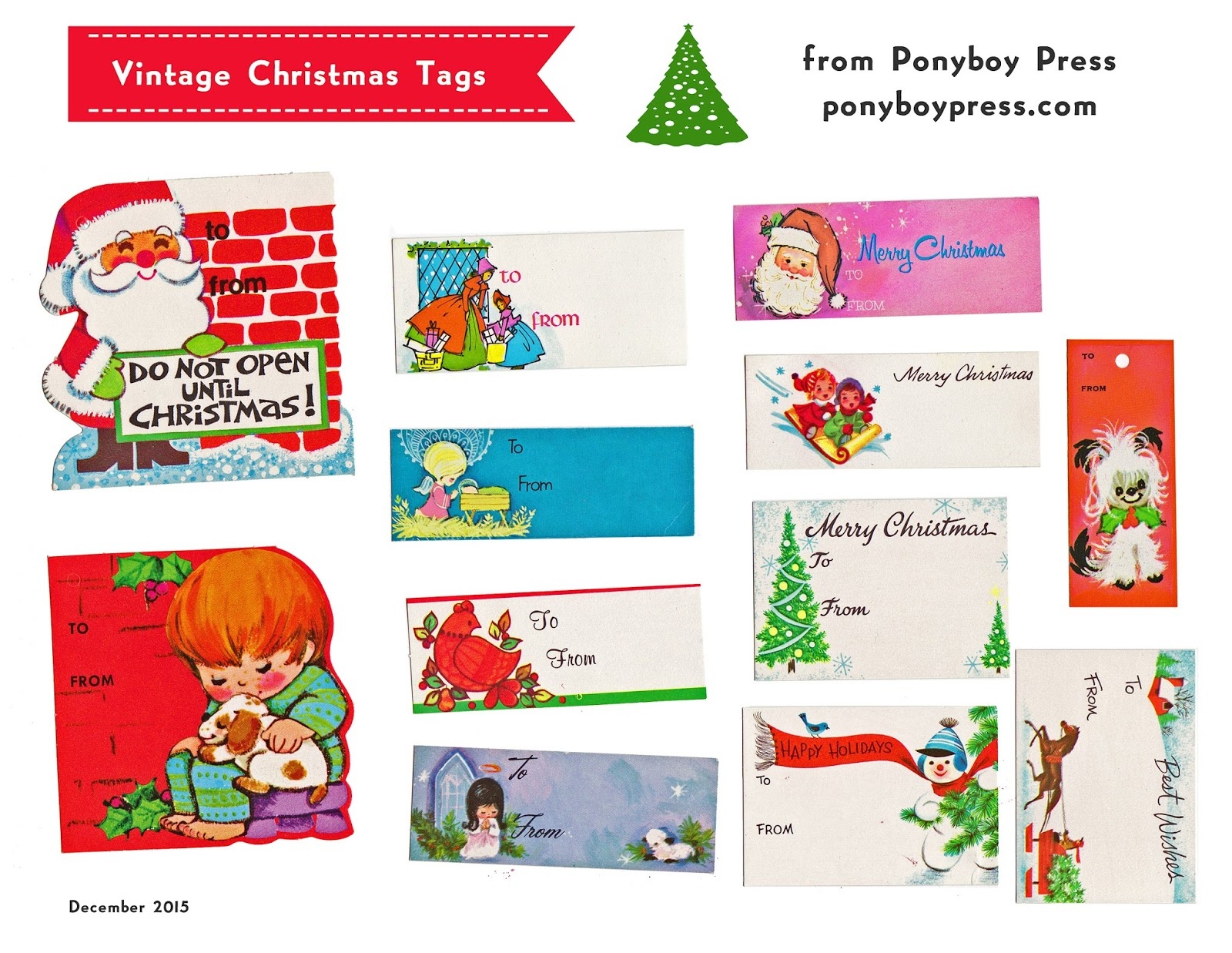 Ponyboy Press - Zine Maker, Design Lover, Dedicated Homebody - Free Printable Customizable Gift Tags