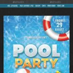Pool Party Flyer | Design Inspiration | Party Flyer, Pool Party   Pool Party Flyers Free Printable