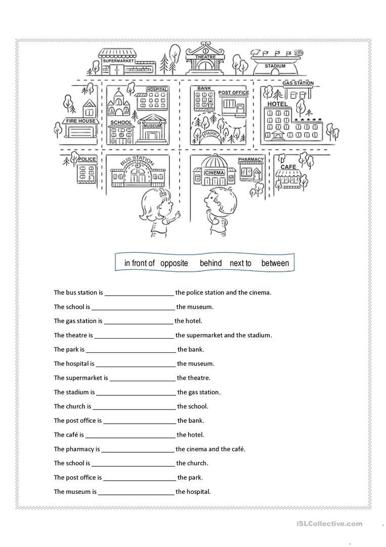 Prepositions Of Place Worksheet - Free Esl Printable Worksheets Made - Free Printable Esl Worksheets