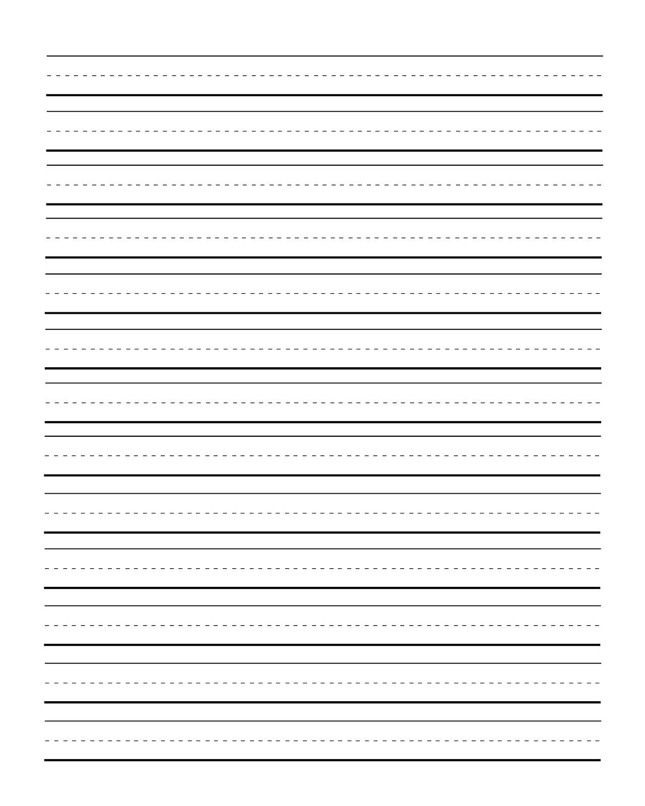 Elementary Lined Paper Printable Free Free Printable