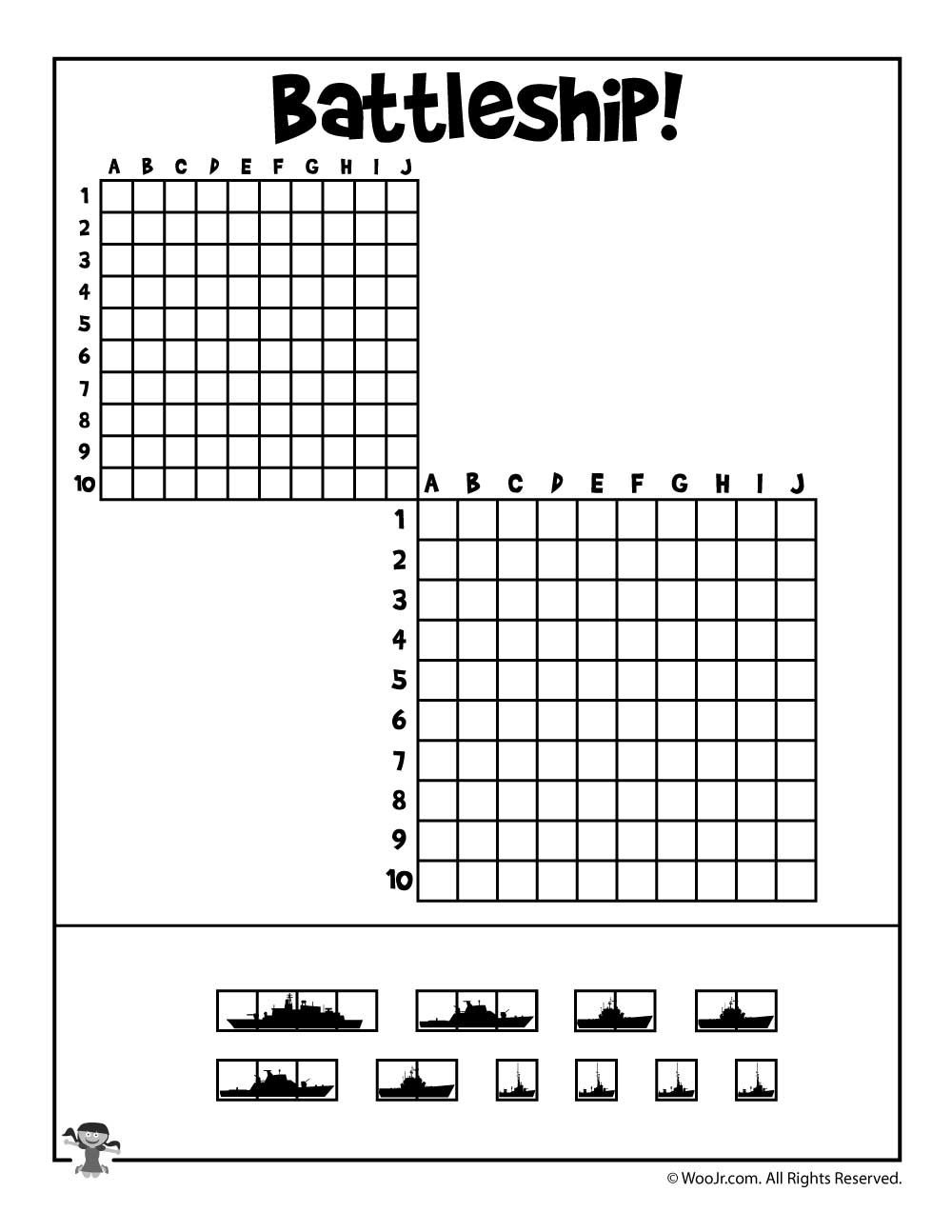 Battleship Template Printable Printable Templates