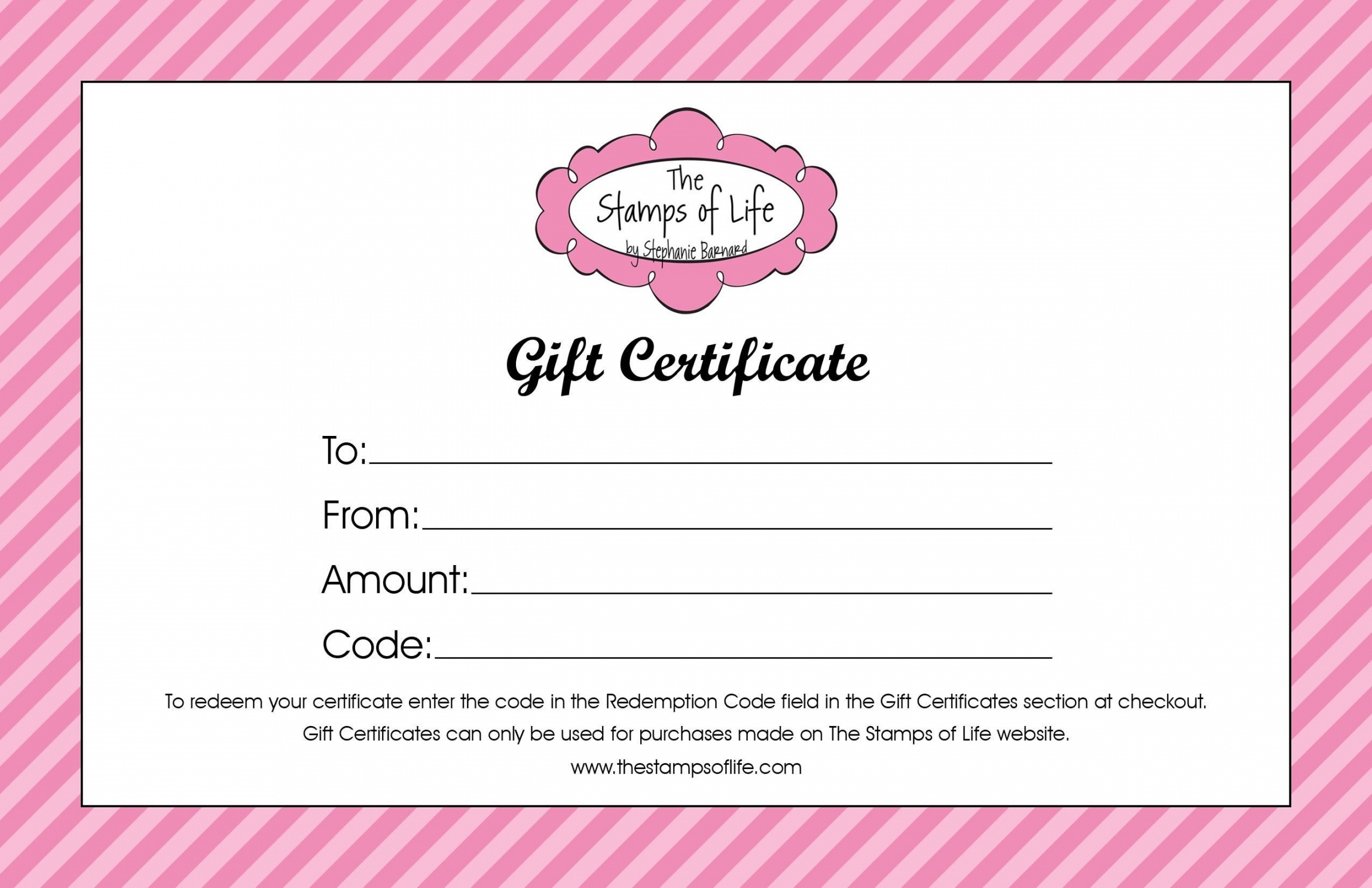 Free Printable Gift Certificates For Hair Salon Free Printable