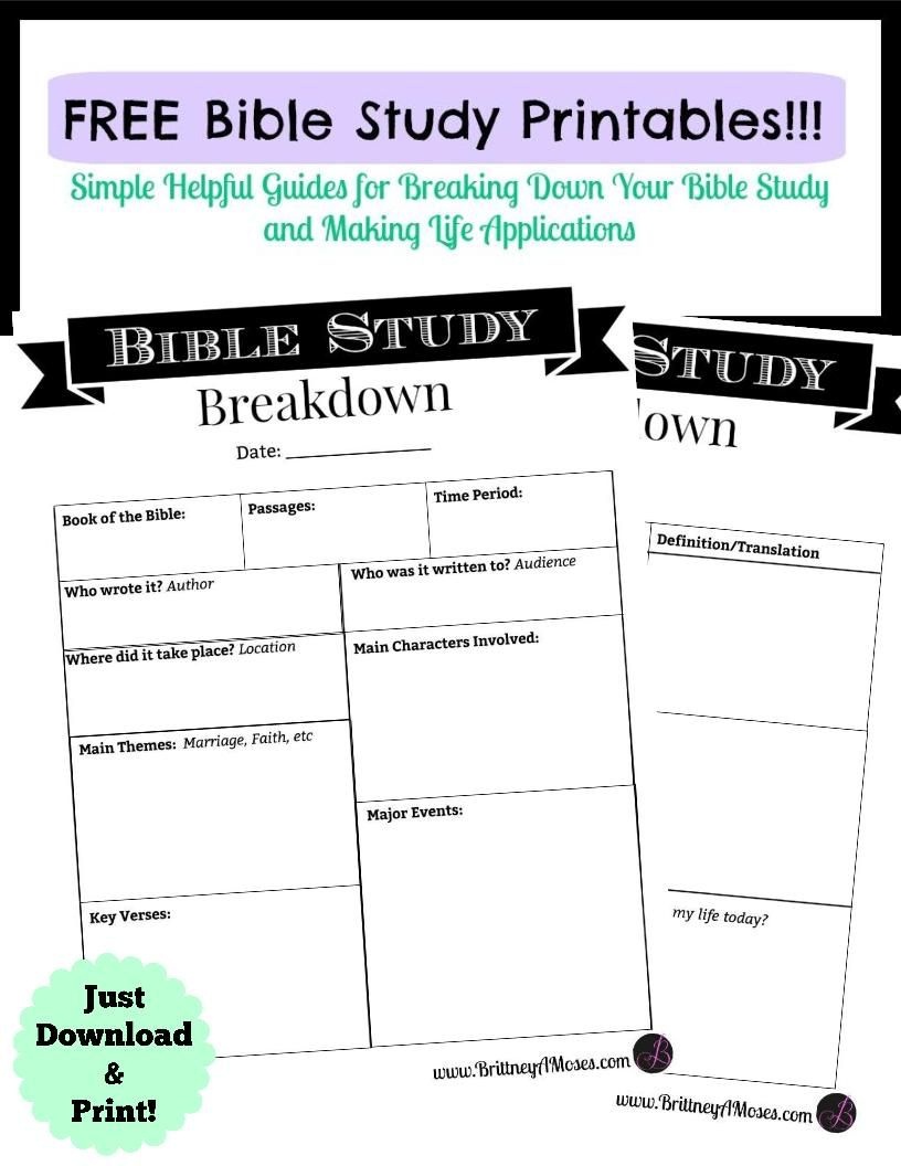 Printable Bible Study Guide | Jeff&amp;#039;s | Bible Study Guide, Inductive - Free Printable Bible Lessons For Youth