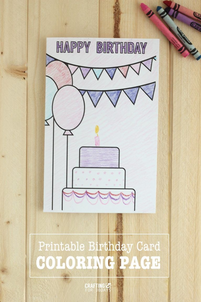 Printable Birthday Coloring Pages | Printables | Birthday Coloring - Free Printable Happy Birthday Cards For Dad