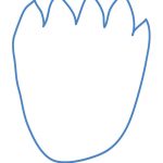 Printable Cookie Monster Footprint   Coolest Free Printables   Free Printable Footprints