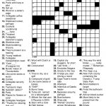 Printable Crosswords For Adults Free Printable Crossword Puzzles   Free Printable Puzzles For Adults