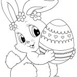 Printable Easter Colorings Free Online Blank Egg Cute | Coloring Pages   Easter Color Pages Free Printable