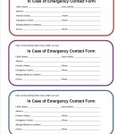 Printable Emergency Contact Form For Car Seat | Super Mom I Am   Free Printable Child Identification Card