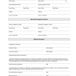 Printable Emergency Contact Form Template | Home Daycare | Emergency   Free Printable Parent Information Sheet