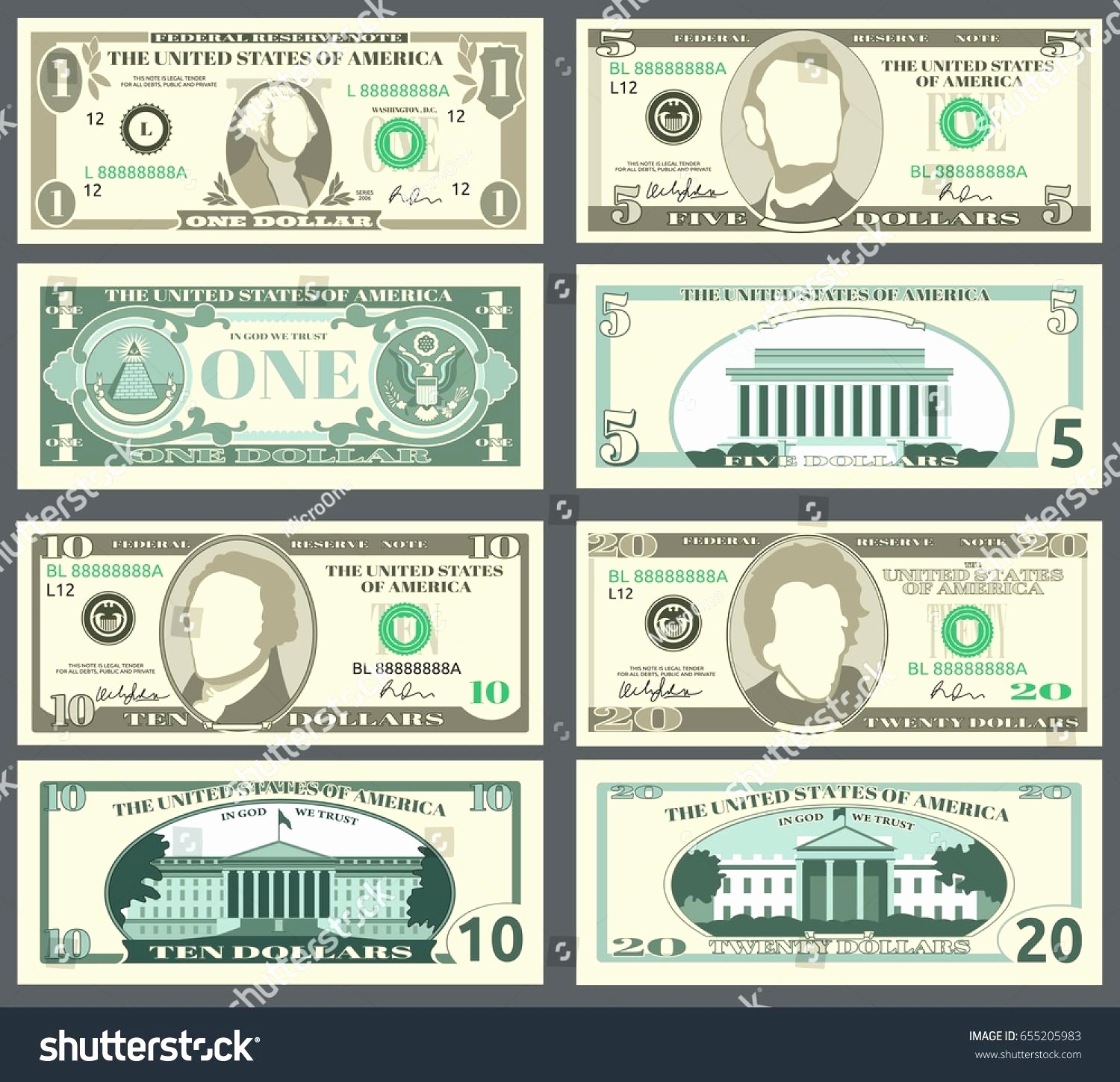 Printable Fake Money Templates Luxury Fake Money Template - Free Printable Money