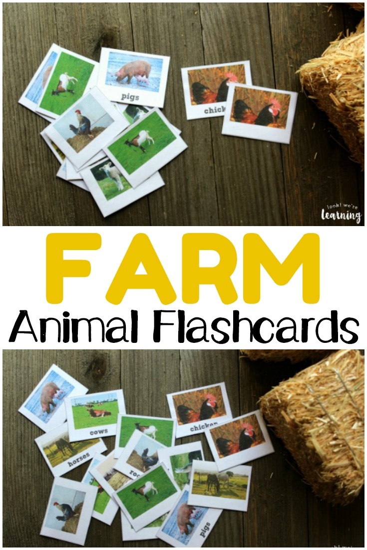 Printable Farm Animal Flashcards - Look! We&amp;#039;re Learning! - Free Printable Farm Animal Flash Cards